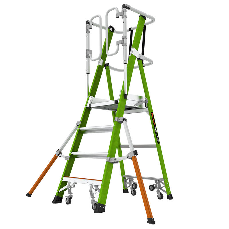 Little Giant Ladder, SUMOSTANCE 28ft. Ext. Ladder Cable Hooks CLAW V-bar,  Height 28 ft, Capacity 300 lb, Material Fiberglass, Model# 18428V